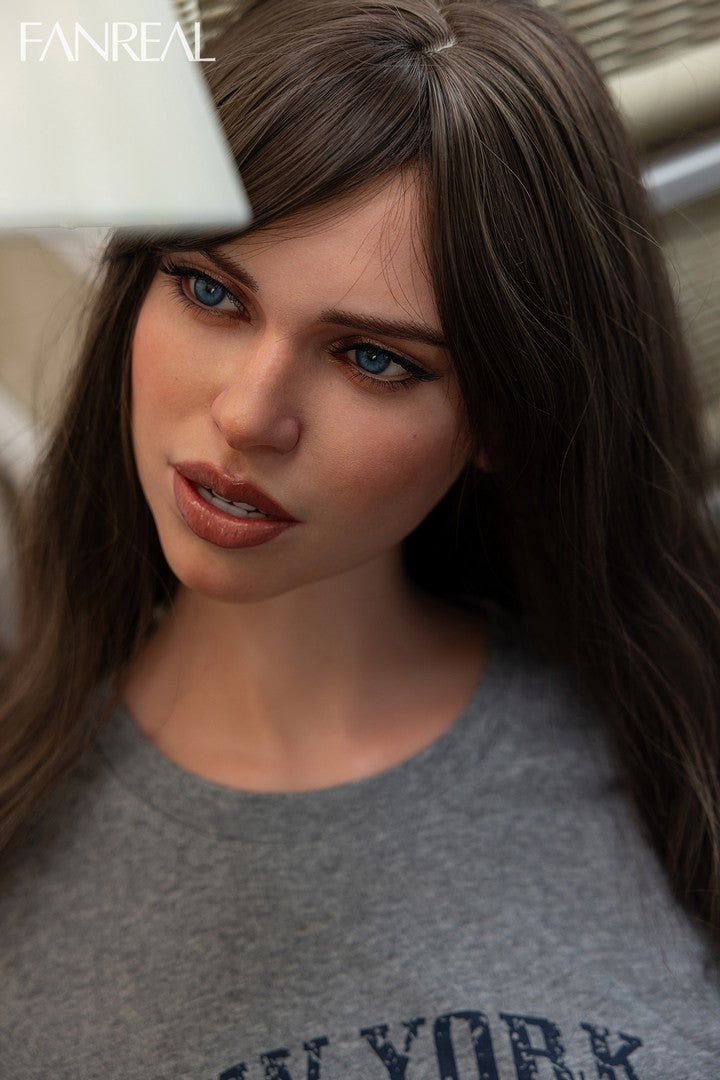 Gina ROS: Buste De Poupée Sexuelle En Silicone De Luxe 95cm, Bonnet G-Fanreal Doll-[Stock UE]